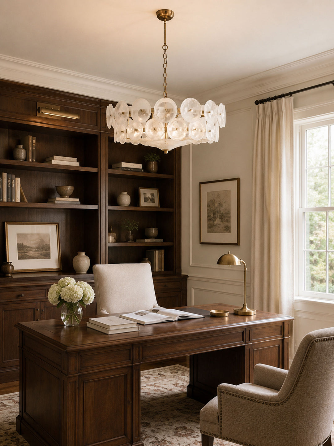 Solaris Disc Glass Chandelier - Vakkerlight