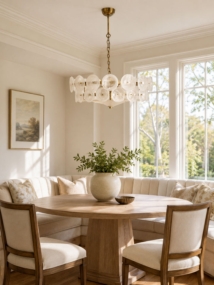 Solaris Disc Glass Chandelier - Vakkerlight