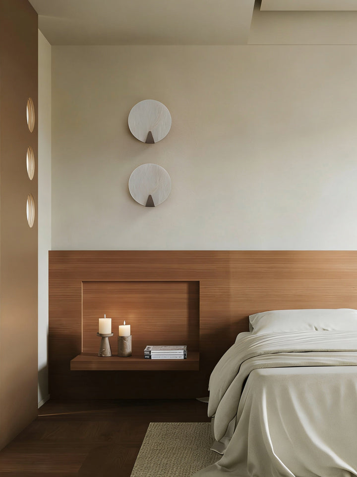 Solaris Halo Alabaster Wall Light - Vakkerlight