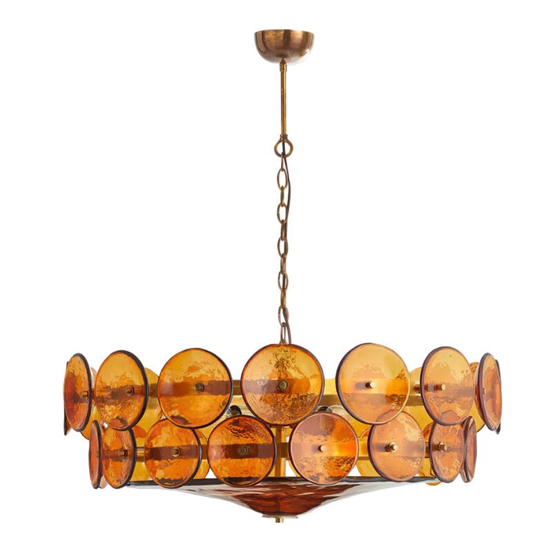 Solaris Disc Murano Chandelier - Vakkerlight