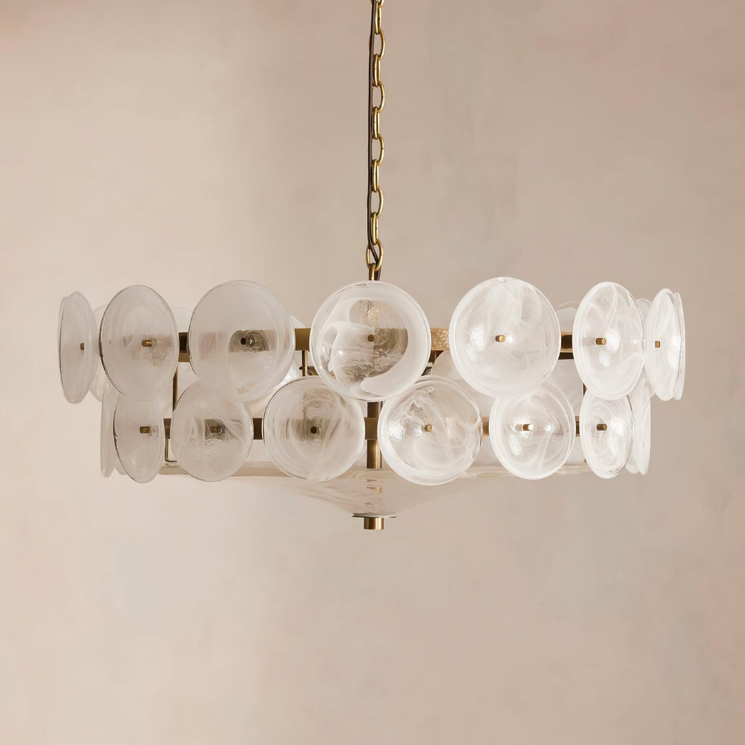 Solaris Disc Murano Chandelier - Vakkerlight