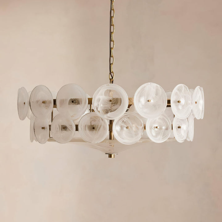 Solaris Disc Murano Chandelier - Vakkerlight