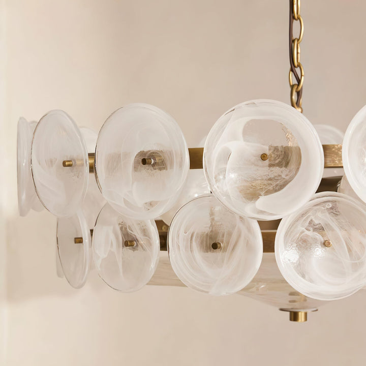 Solaris Disc Murano Chandelier - Vakkerlight