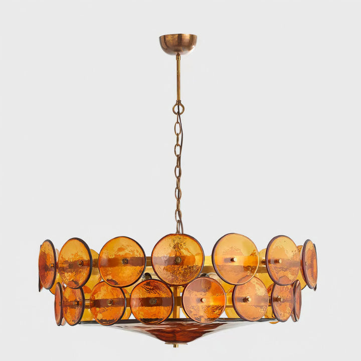 Solaris Disc Murano Chandelier - Vakkerlight