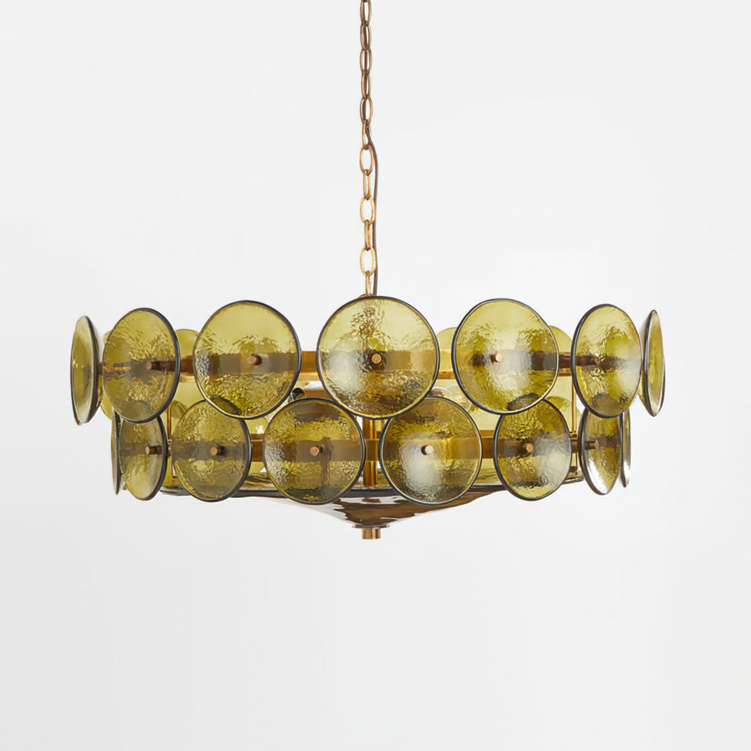 Solaris Disc Murano Chandelier - Vakkerlight