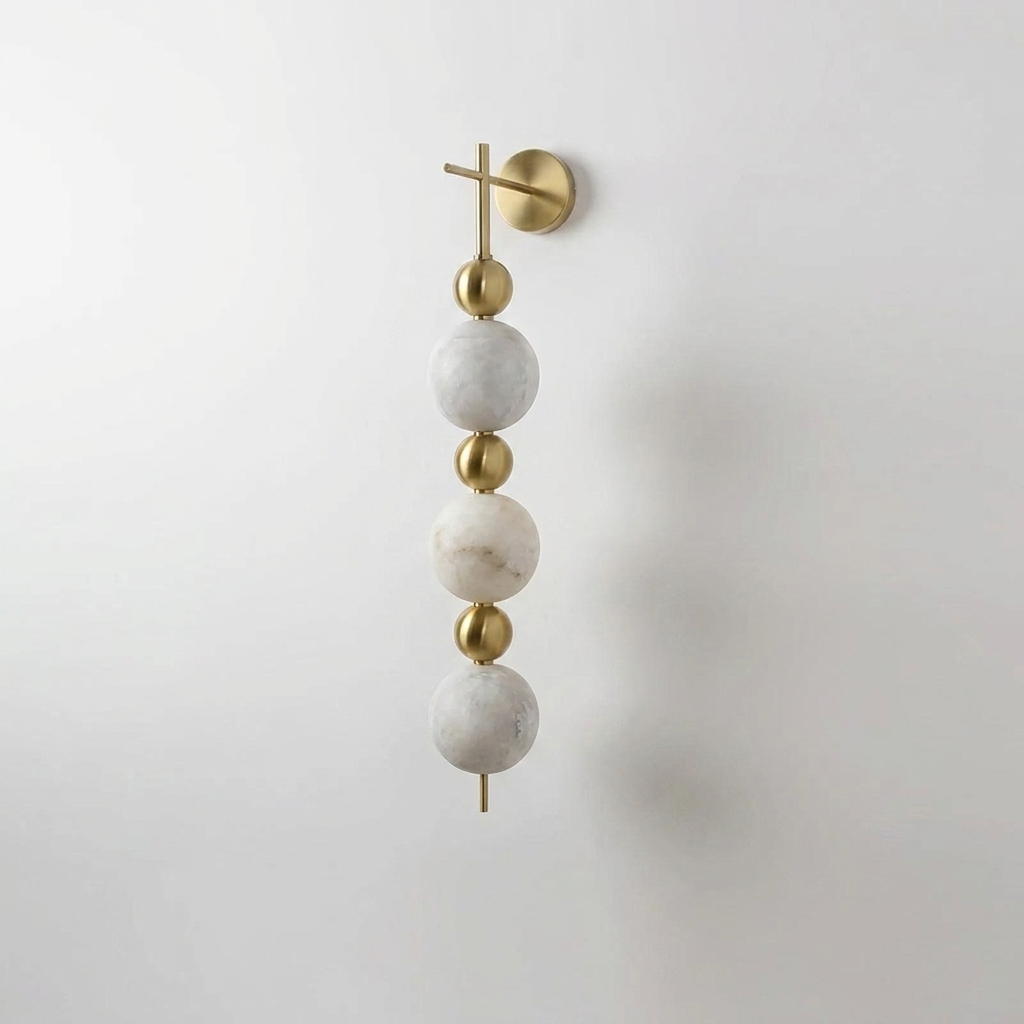 Solenne Alabaster Beaded Wall Sconce