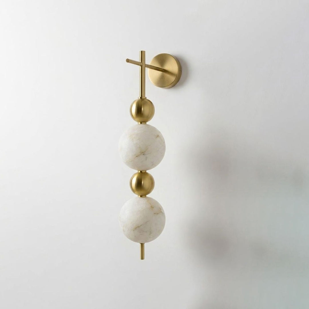 Solenne Alabaster Beaded Wall Sconce
