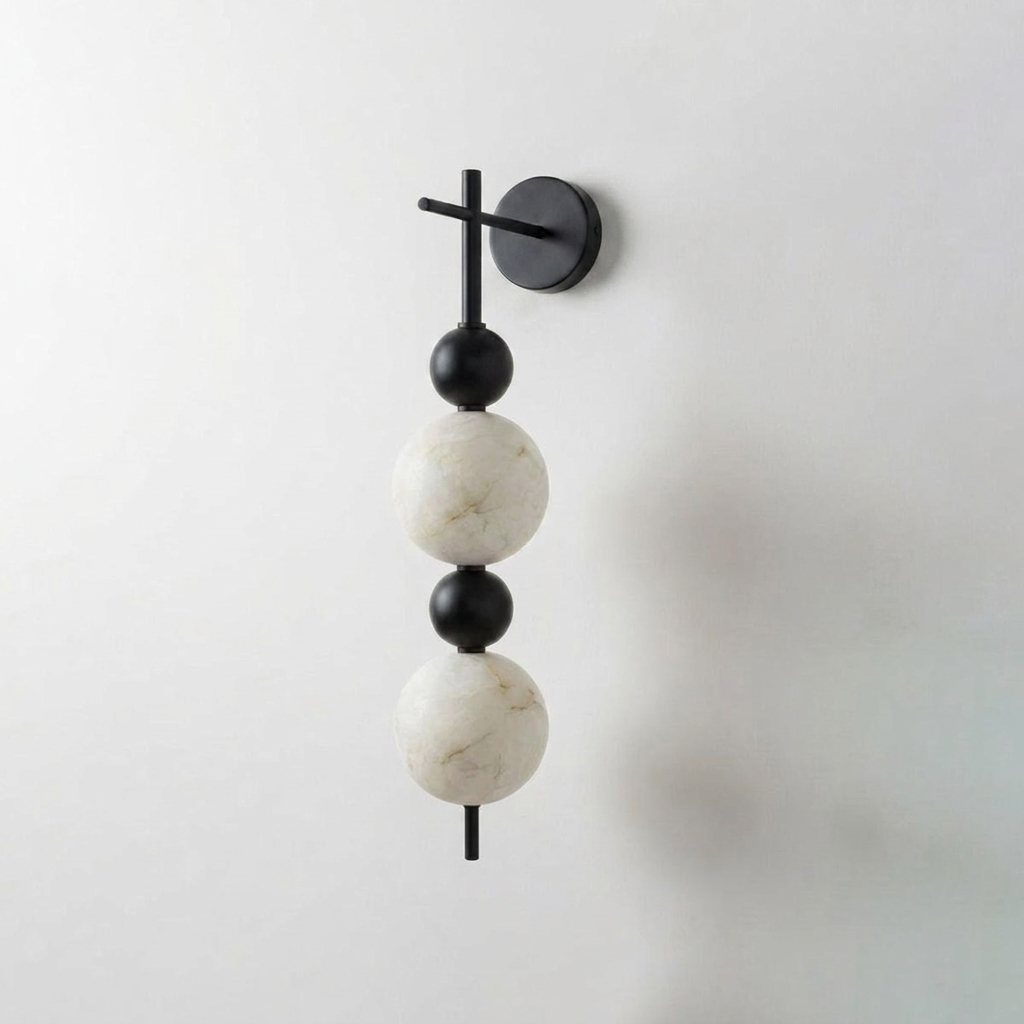 Solenne Alabaster Beaded Wall Sconce