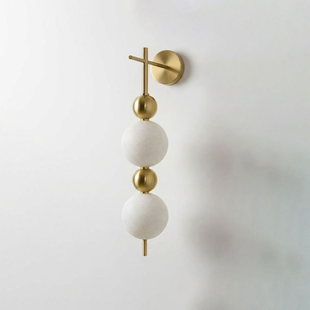 Solenne Alabaster Beaded Wall Sconce