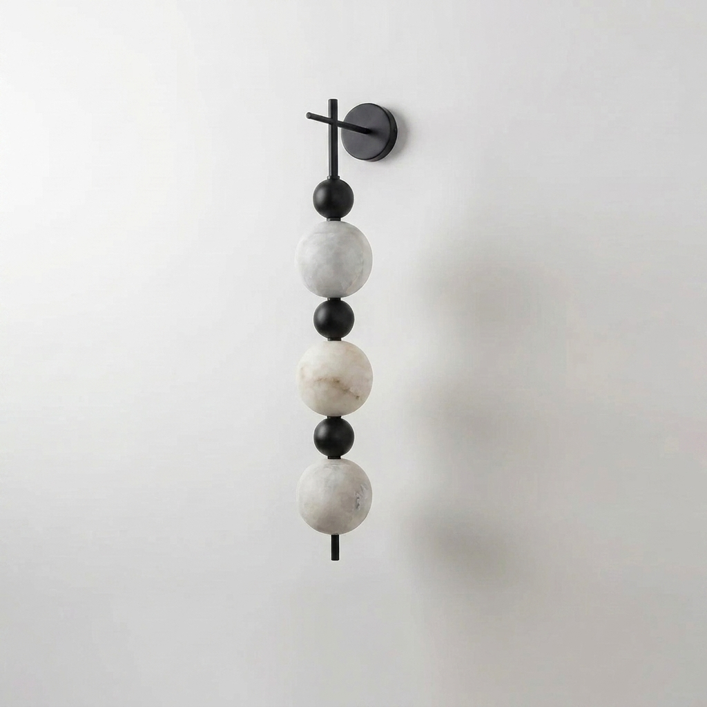 Solenne Alabaster Beaded Wall Sconce