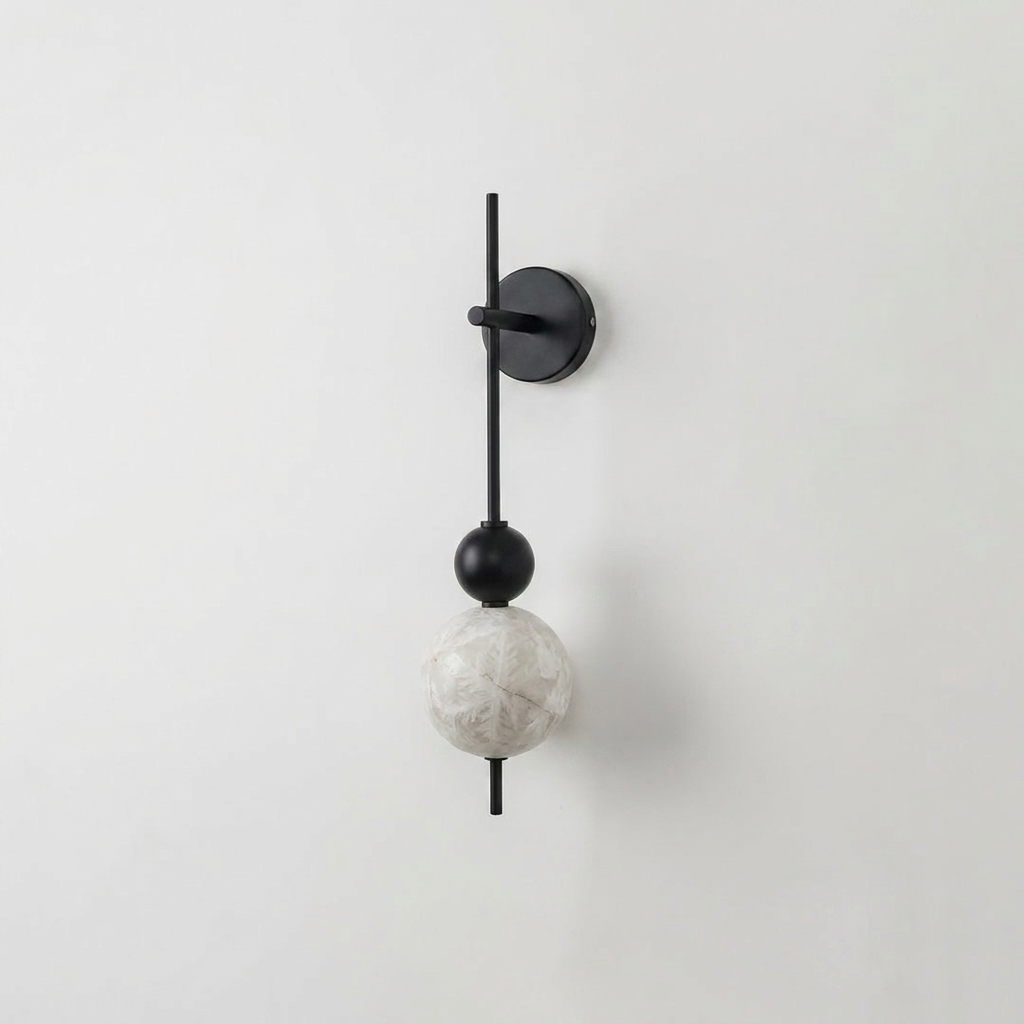 Solenne Alabaster Beaded Wall Sconce