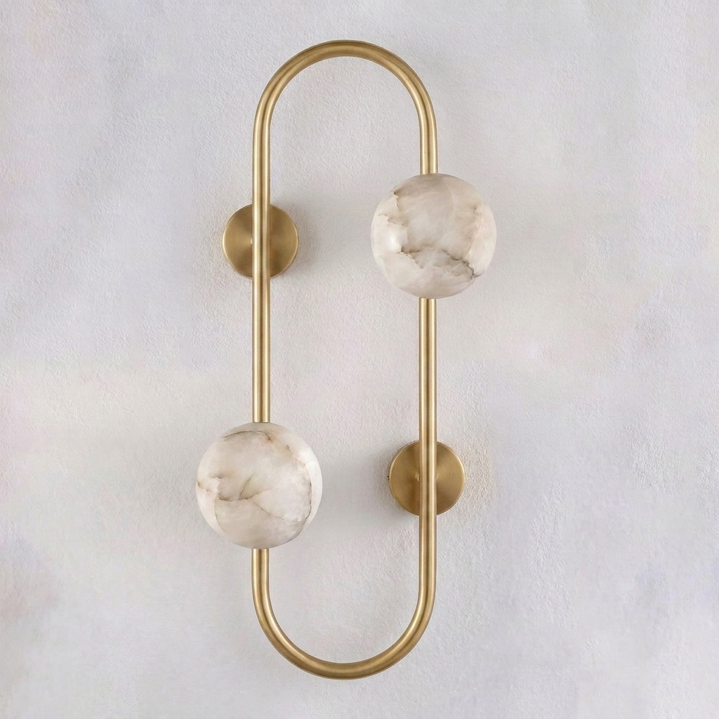 Solenne Alabaster Branch Wall Sconce
