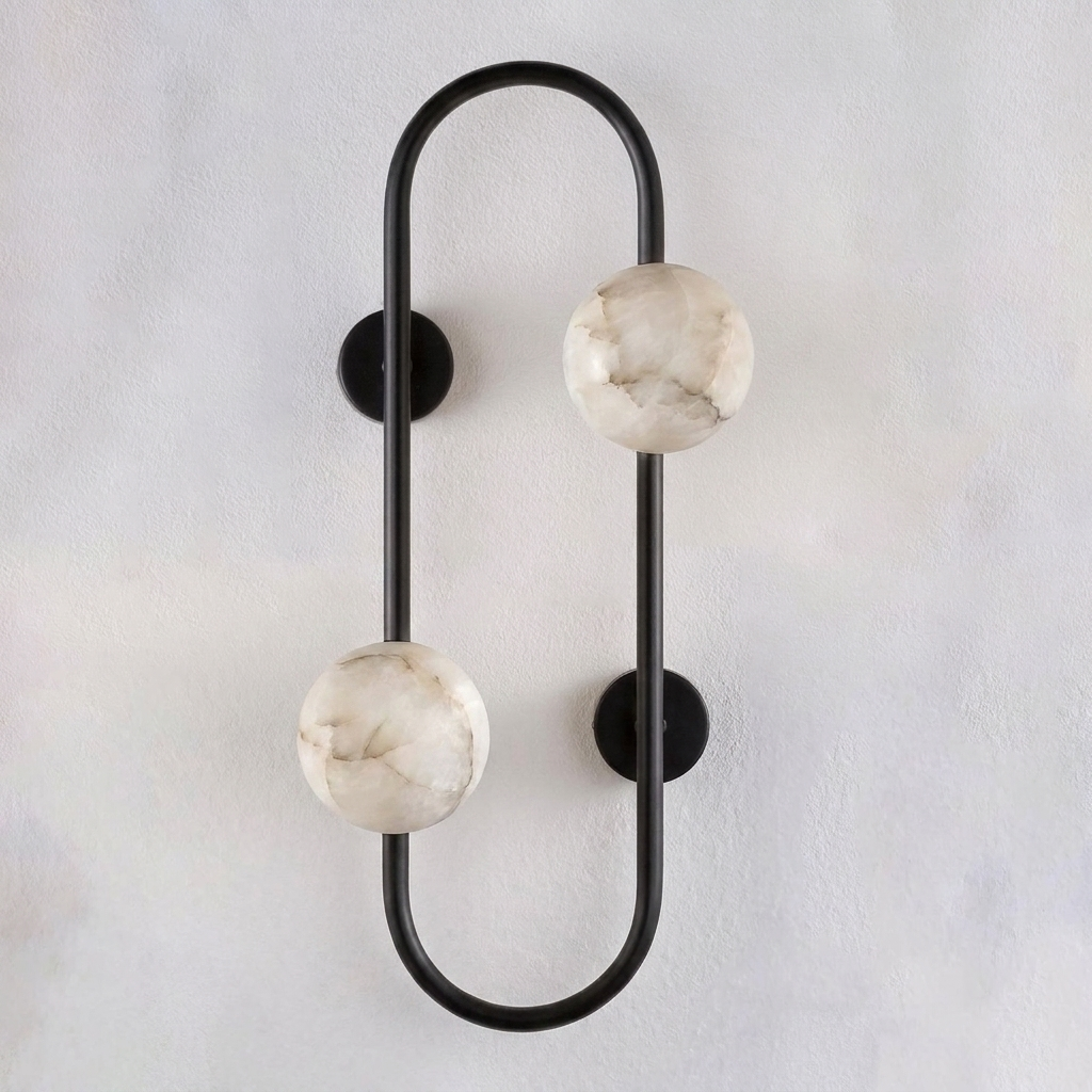 Solenne Alabaster Branch Wall Sconce