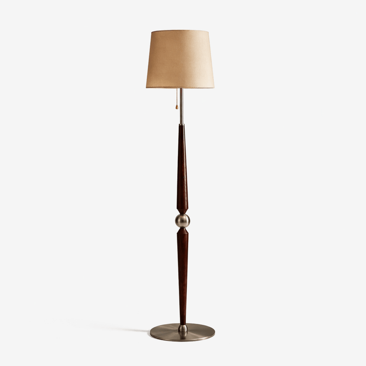Solenne Sculpted Wood Floor Lamp - Vakkerlight