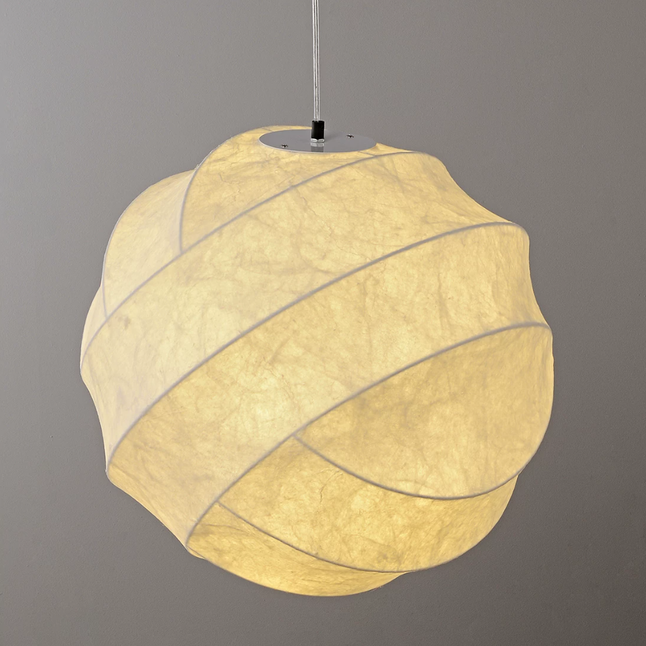 Solenne Silk Cocoon Pendant Light
