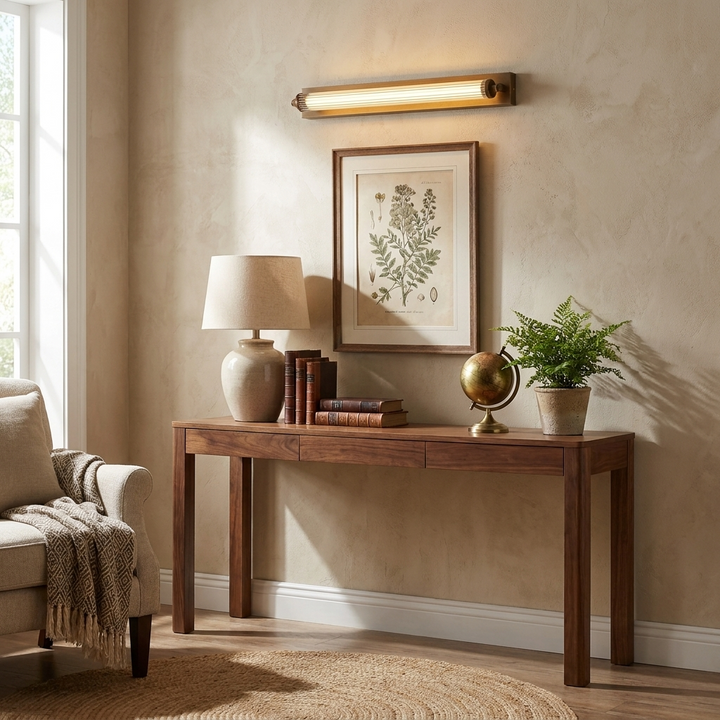 Solenne Tube Brass Wall Light