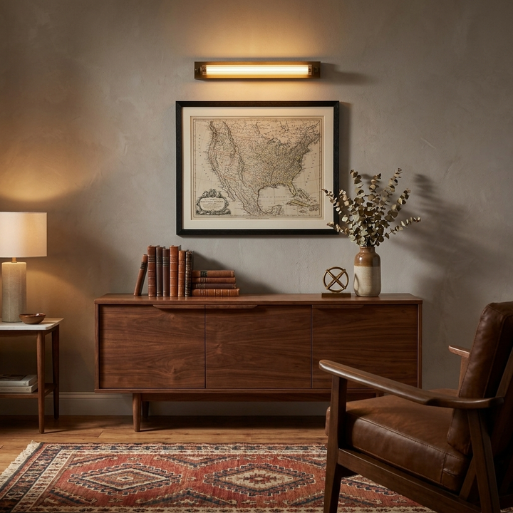 Solenne Tube Brass Wall Light