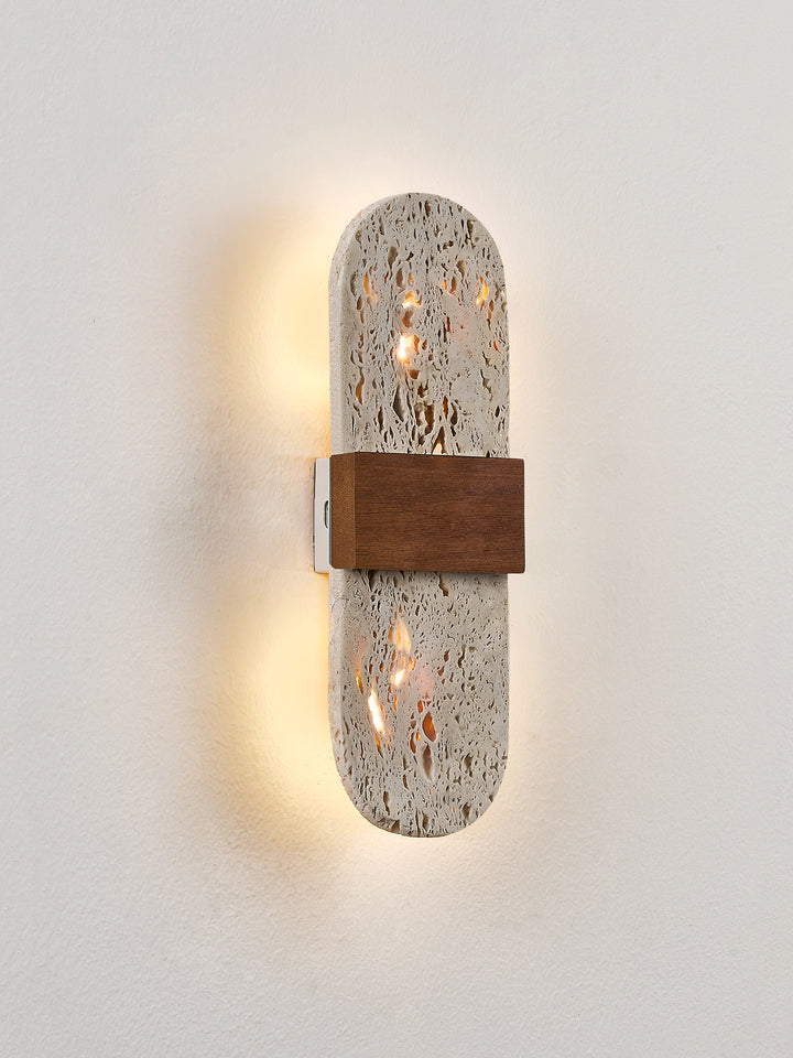 Solis Travertine Wall Light