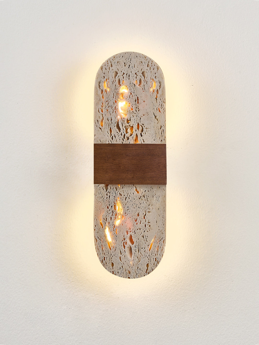 Solis Travertine Wall Light
