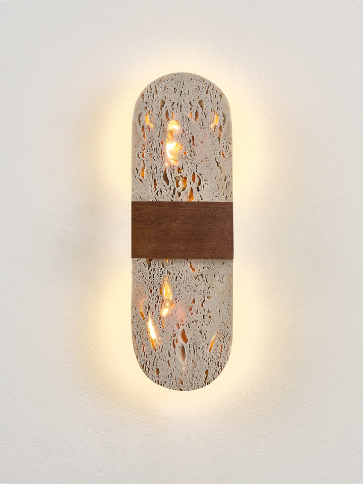 Solis Travertine Wall Light
