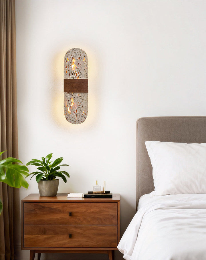 Solis Travertine Wall Light