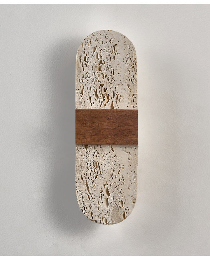 Solis Travertine Wall Light