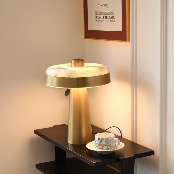 Solis Alabaster Disc Table Lamp