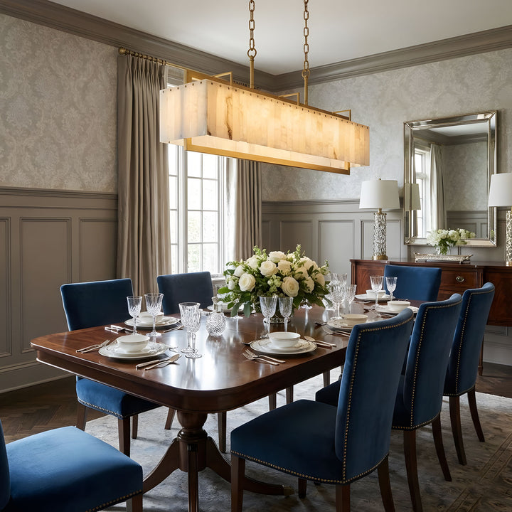 Solstice Bar Alabaster Chandelier - Vakkerlight