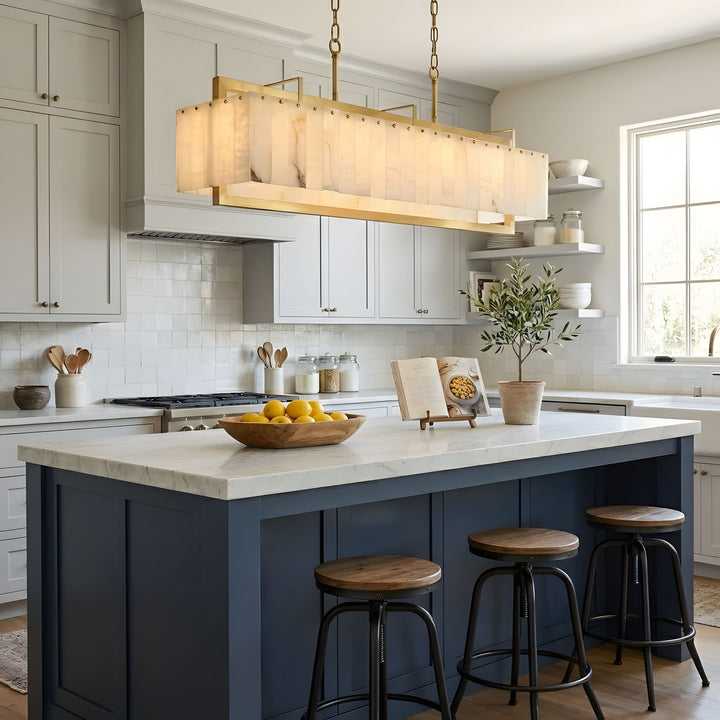 Solstice Bar Alabaster Chandelier - Vakkerlight