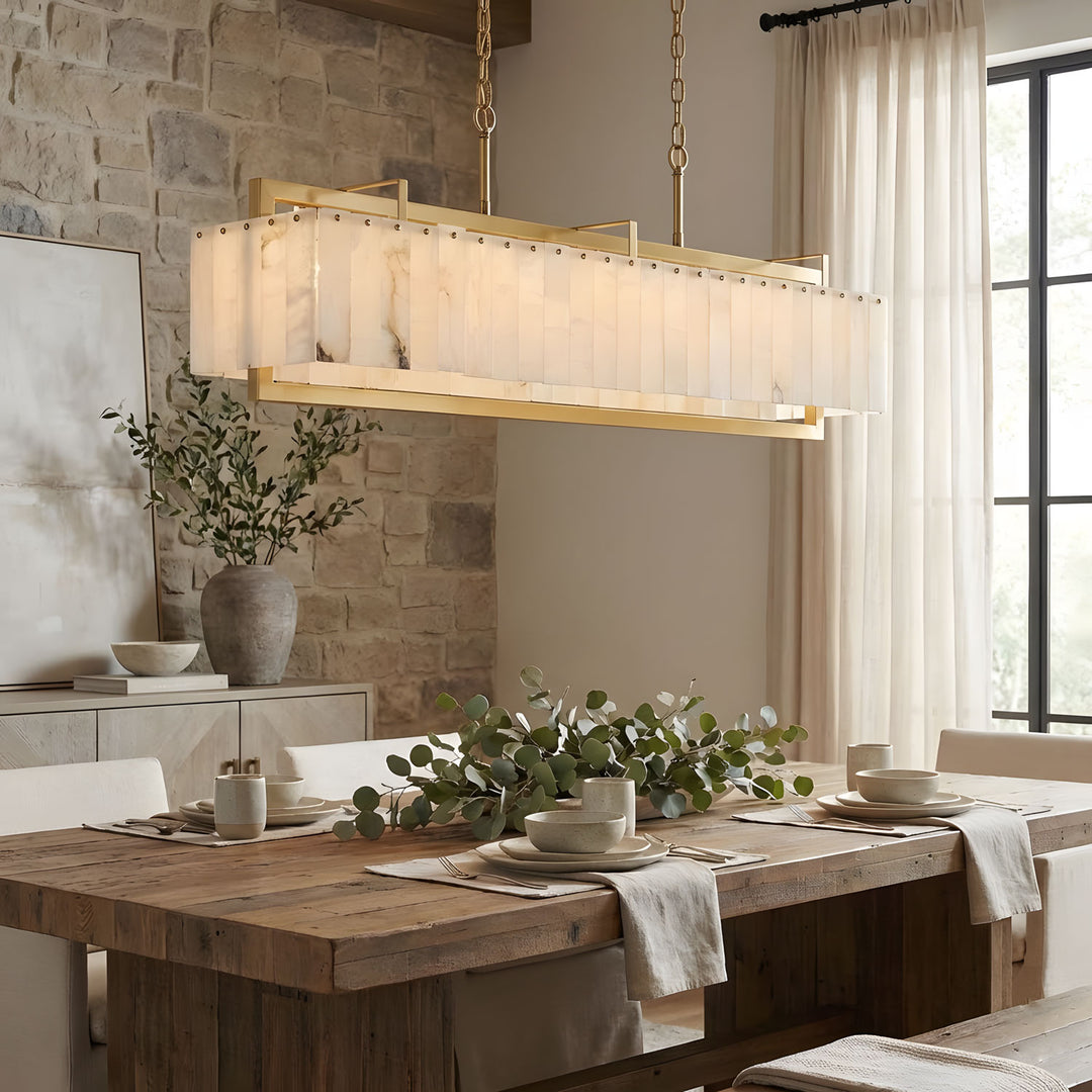 Solstice Bar Alabaster Chandelier - Vakkerlight