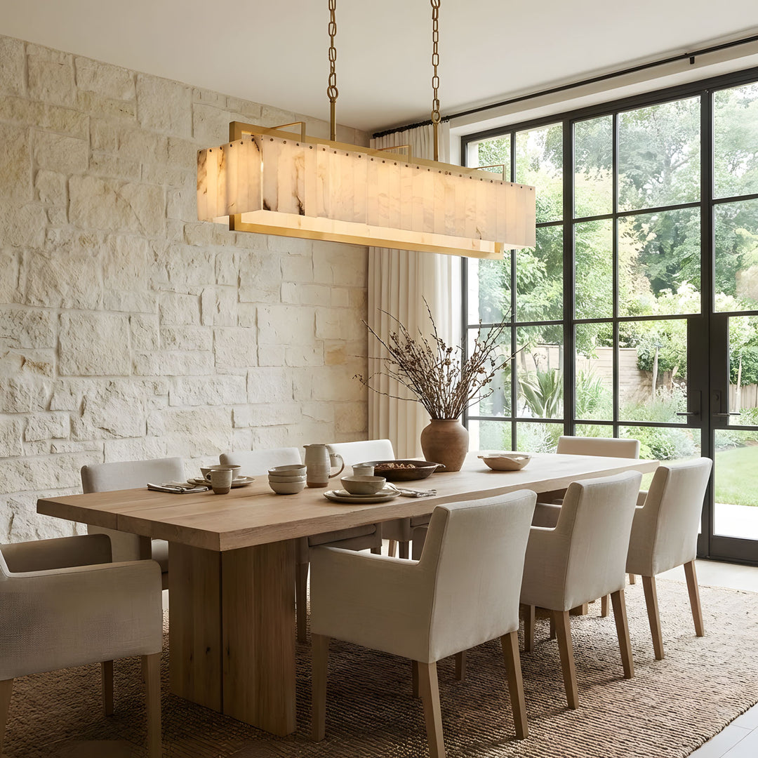 Solstice Bar Alabaster Chandelier - Vakkerlight