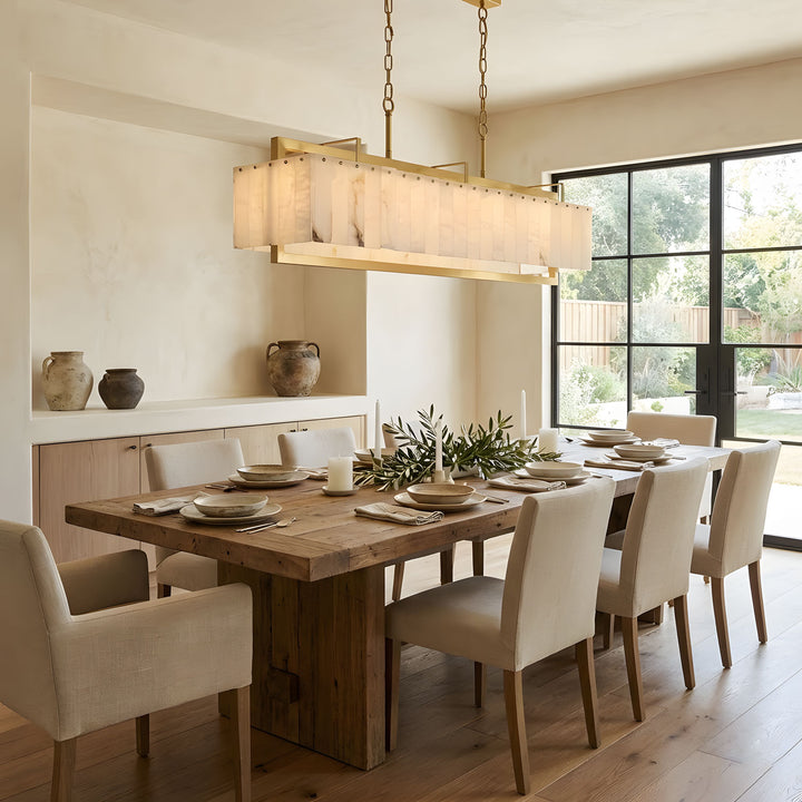 Solstice Bar Alabaster Chandelier - Vakkerlight