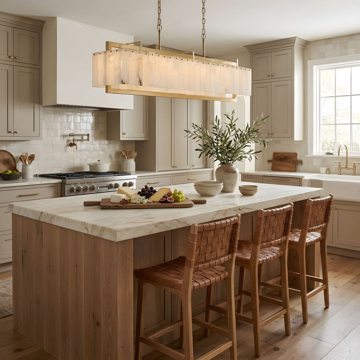 Solstice Bar Alabaster Chandelier - Vakkerlight