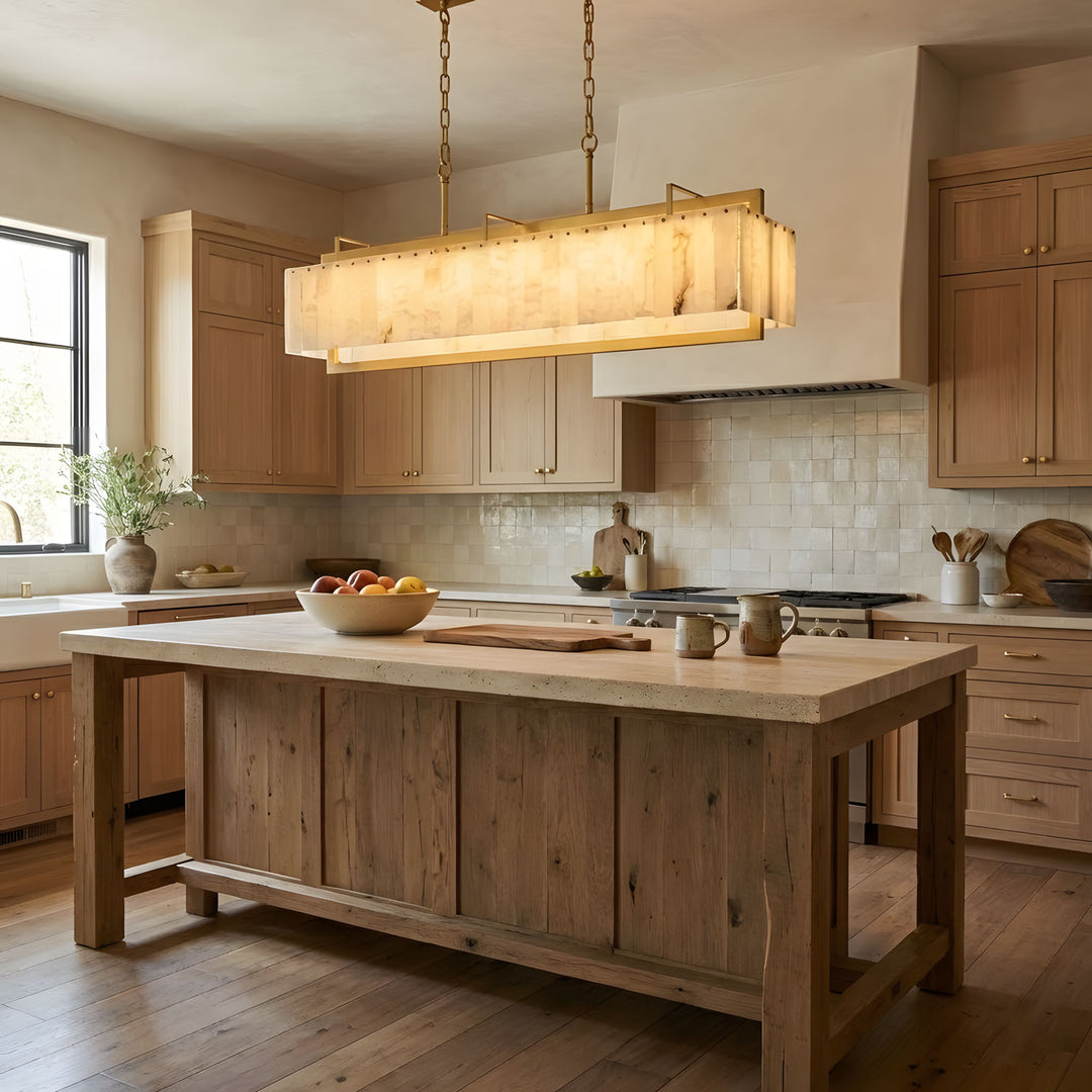 Solstice Bar Alabaster Chandelier - Vakkerlight