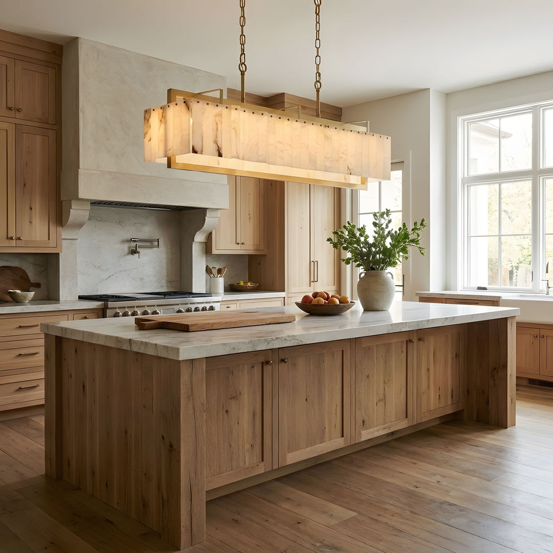 Solstice Bar Alabaster Chandelier - Vakkerlight