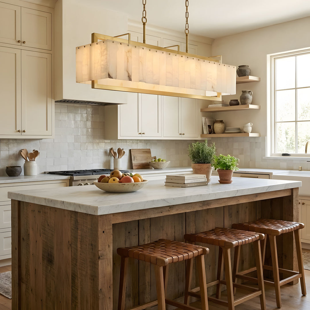 Solstice Bar Alabaster Chandelier - Vakkerlight