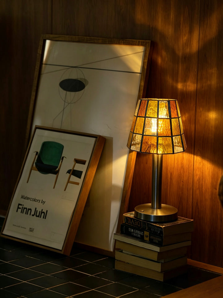 Solstice Faceted Glass Table Lamp