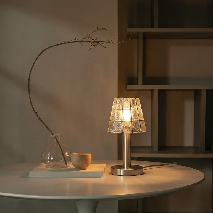 Solstice Faceted Glass Table Lamp