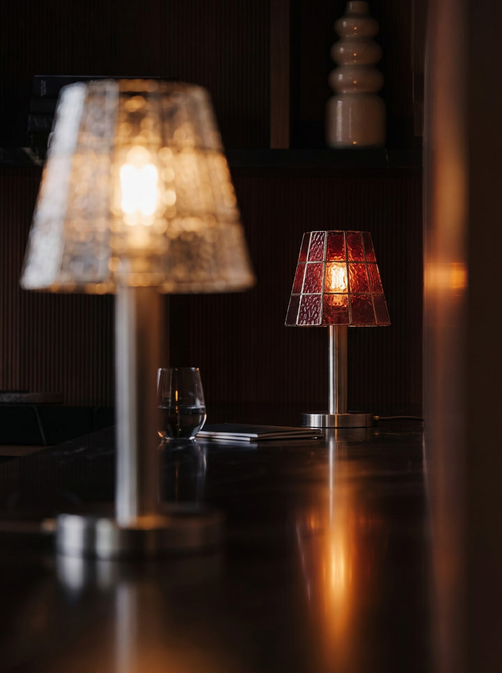 Solstice Faceted Glass Table Lamp