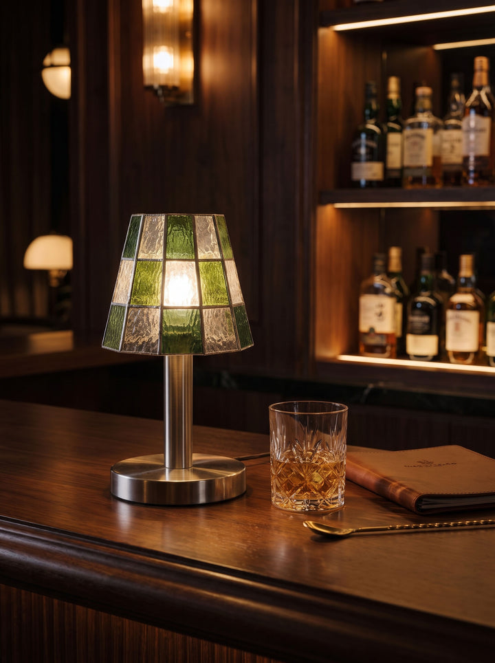 Solstice Faceted Glass Table Lamp