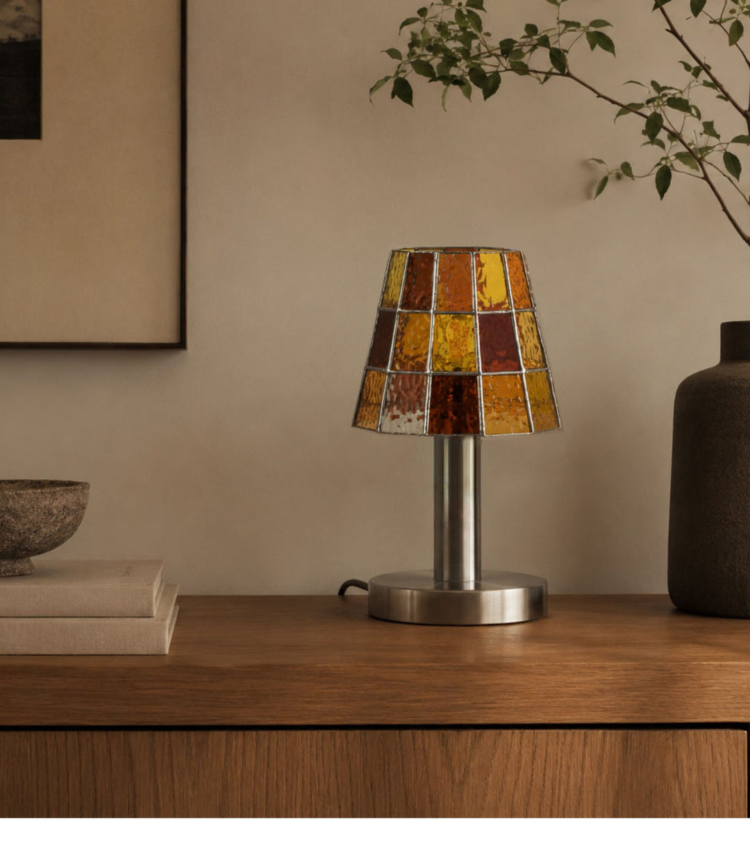 Solstice Faceted Glass Table Lamp