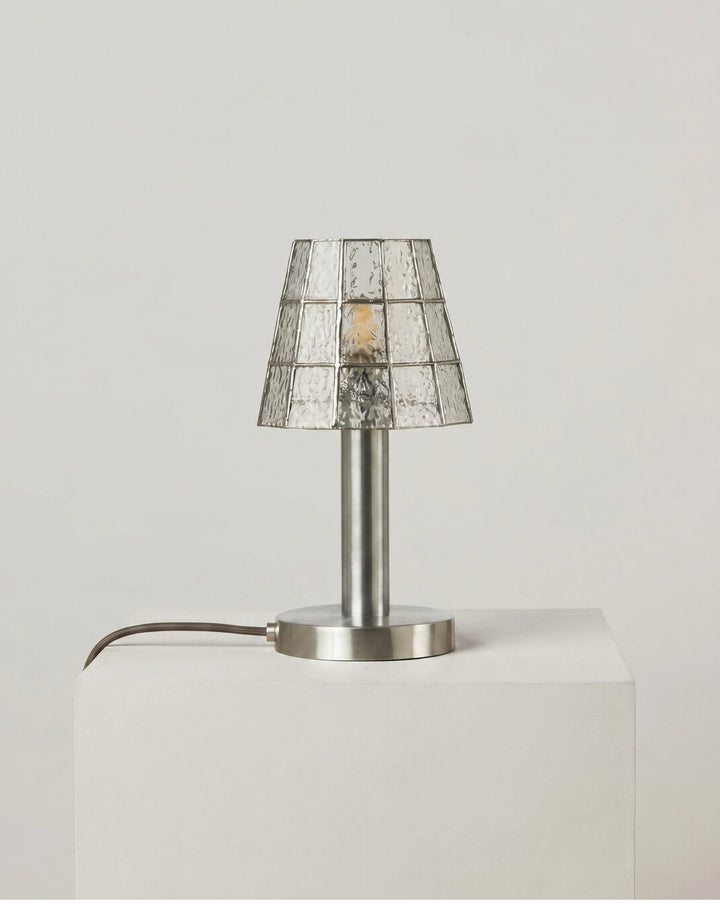 Solstice Faceted Glass Table Lamp