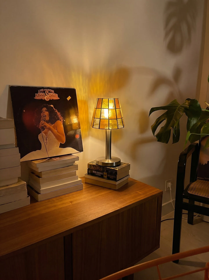 Solstice Faceted Glass Table Lamp