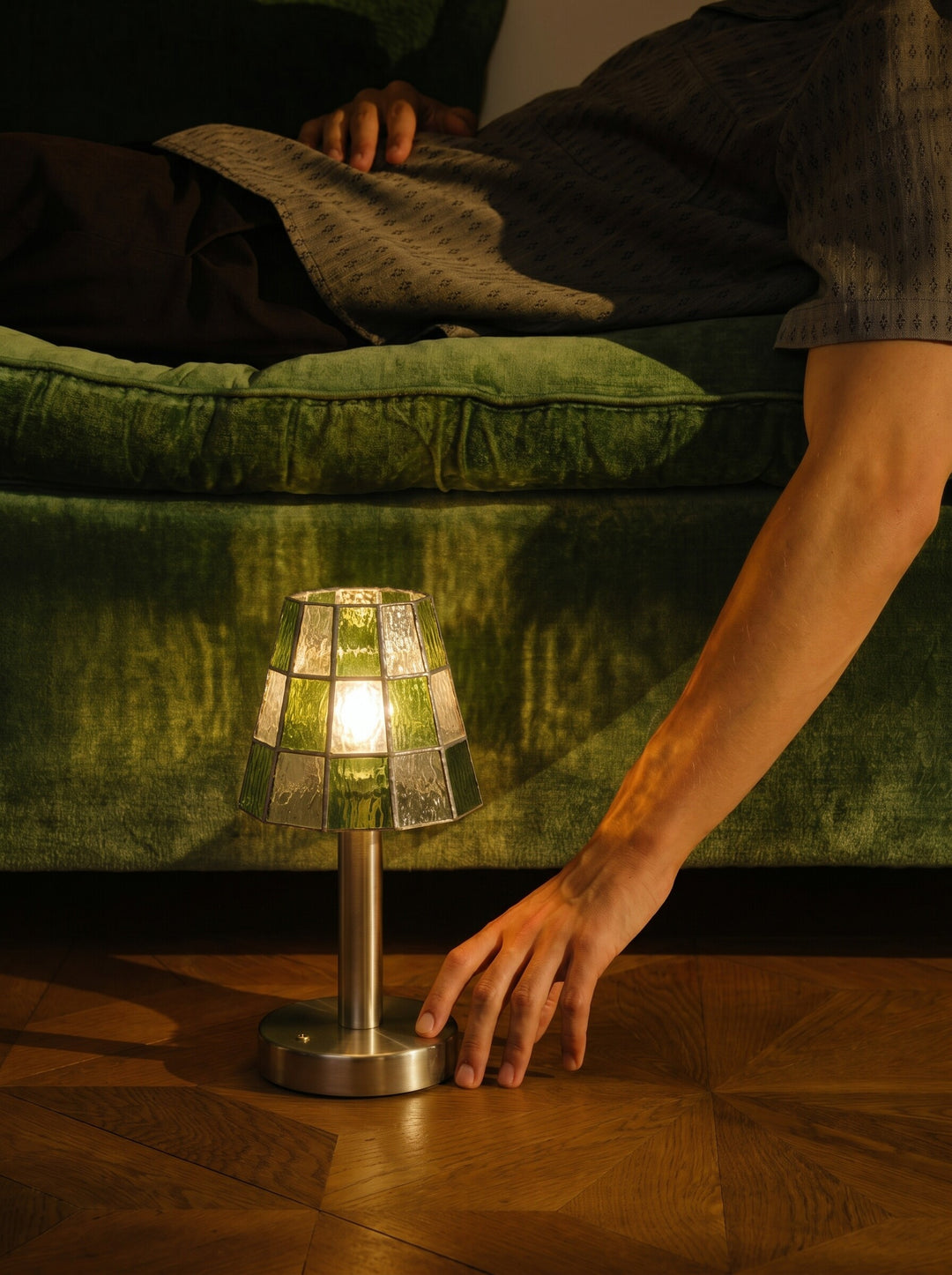 Solstice Faceted Glass Table Lamp
