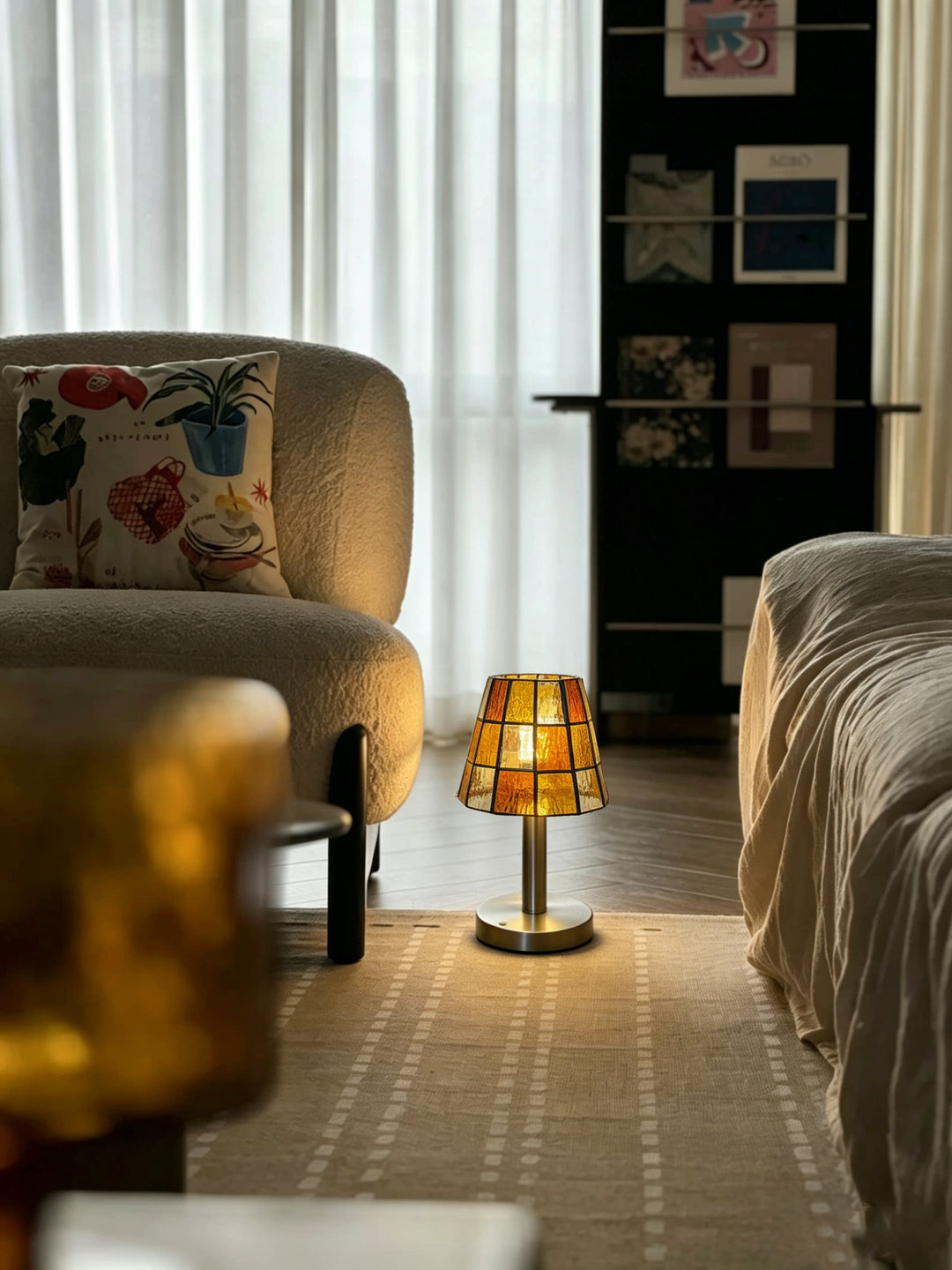 Solstice Faceted Glass Table Lamp