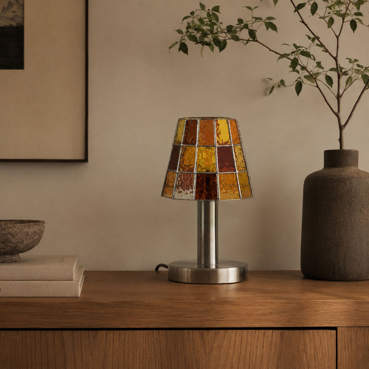 Solstice Faceted Glass Table Lamp