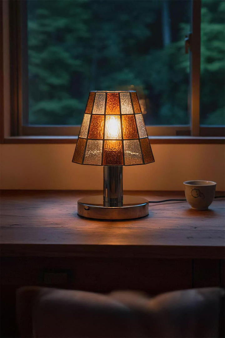 Solstice Faceted Glass Table Lamp