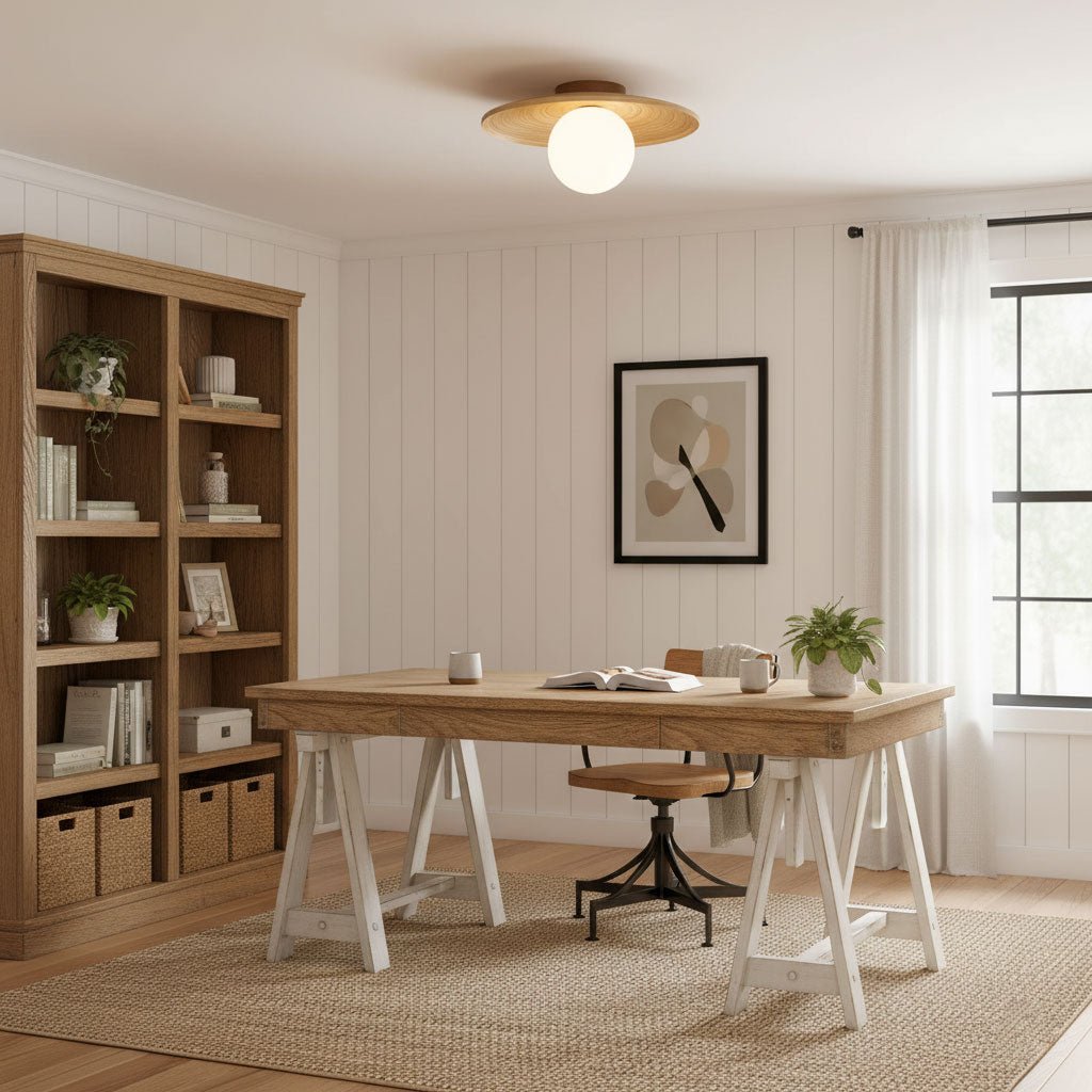 Soluna Wood Ceiling Light - Vakkerlight