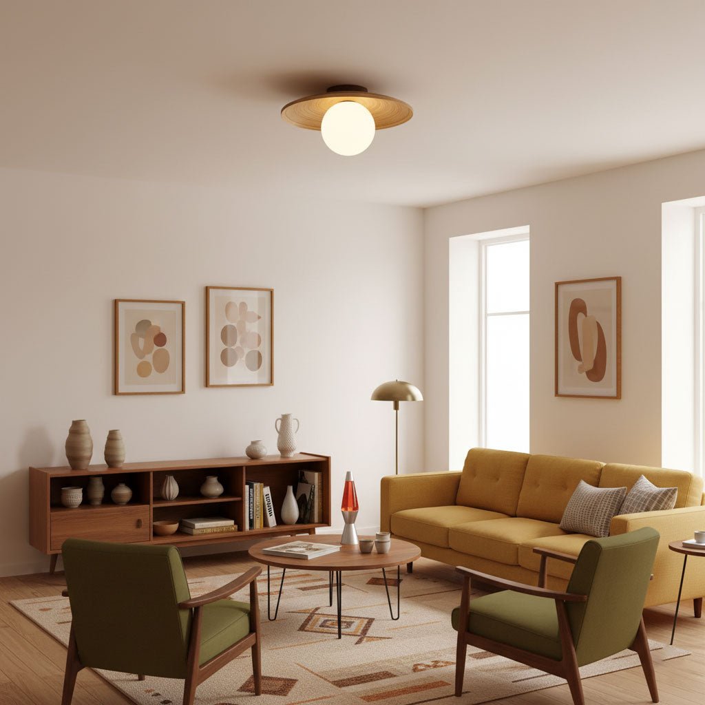 Soluna Wood Ceiling Light - Vakkerlight