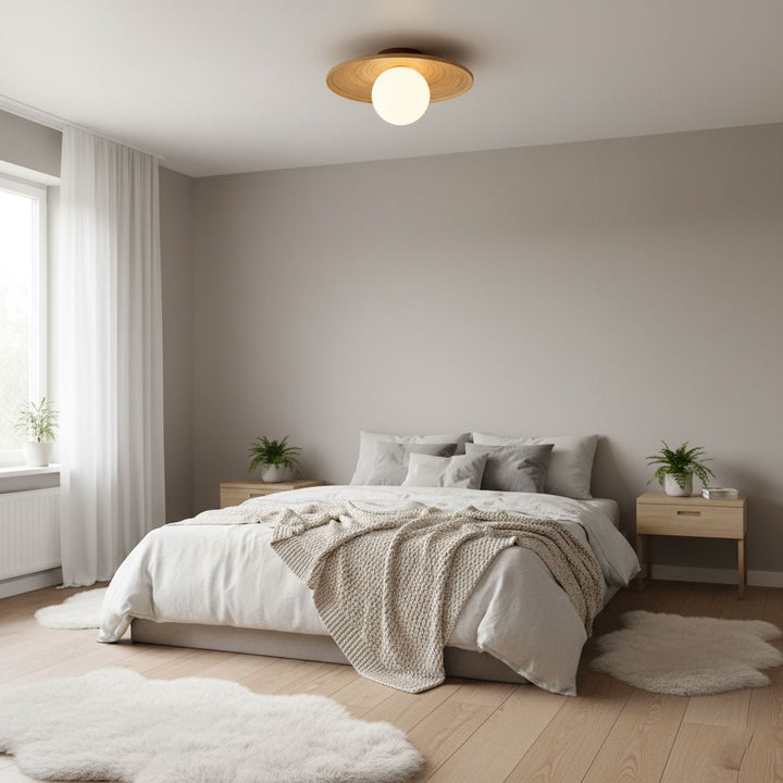 Soluna Wood Ceiling Light - Vakkerlight